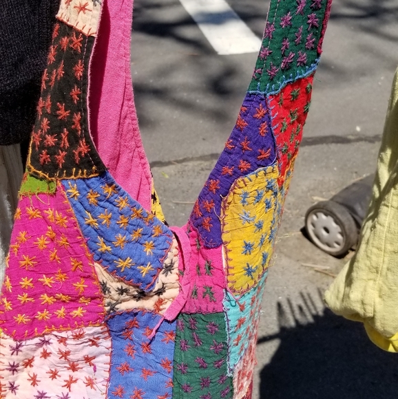 Crossbody bags cotton prints - Picture 2 of 10